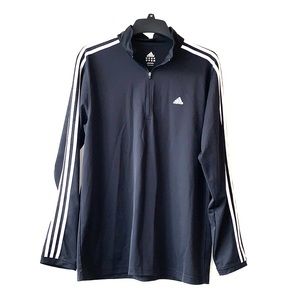 Men’s Adidas Half-zip long sleeve..100% polyester